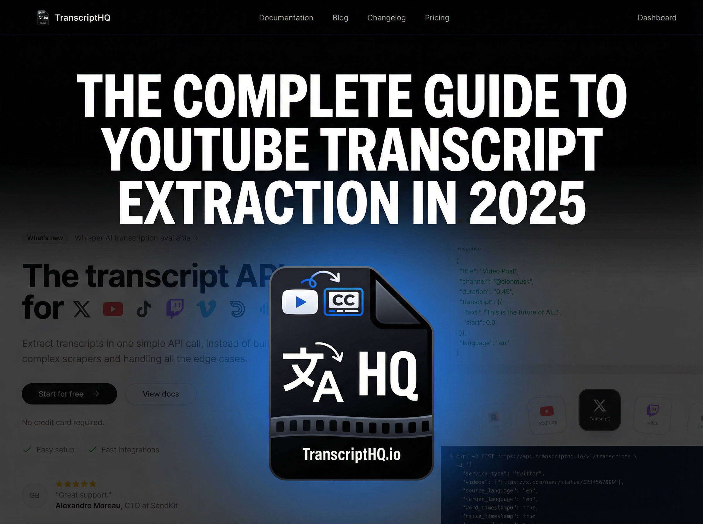 The Complete Guide to YouTube Transcript Extraction in 2025 | TranscriptHQ